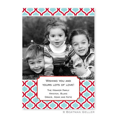 Kate Red & Teal Photocard
