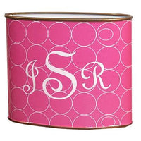 Hot Pink Circles Letter Box