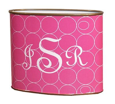 Hot Pink Circles Letter Box