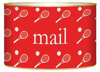 Red Tennis Letter Box
