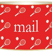 Red Tennis Letter Box