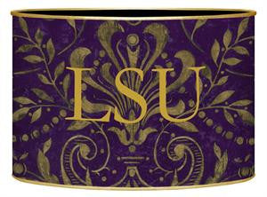 Purple & Gold Damask Letter Box