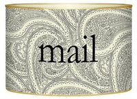 Creme Paisley Letter Box
