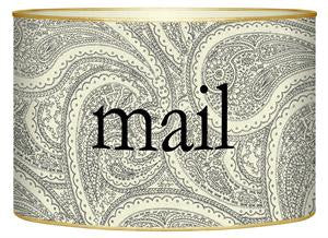 Creme Paisley Letter Box