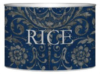 Blue & Silver Damask Letter Box
