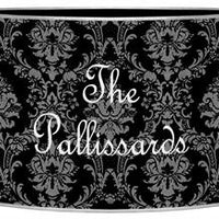 Black & Grey Damask Letter Box