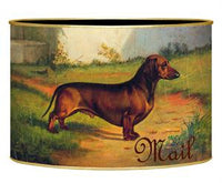 Red Male Dachshund Letter Box
