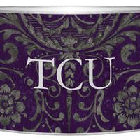 Purple & Silver Damask Letter Box