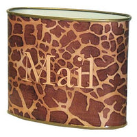 Giraffe Print Letter Box