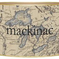 Antique Great Lakes Map Letter Box