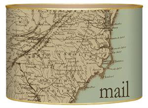 North Carolina Coast Map Letter Box