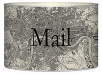 Antique London Map Letter Box
