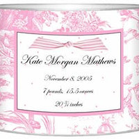 Baby Bin Pink Bow Letter Box