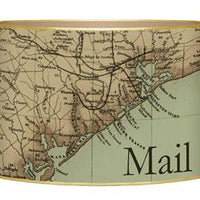 Upper Texas Coast Antique Map Letter Box