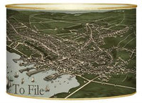 Nantucket Town Antique Map Letter Box
