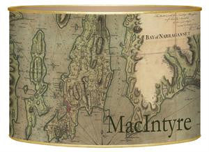 Newport & Narragansett Bay Antique Map Letter Box