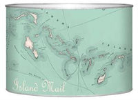 Bahamas Antique Map Letter Box
