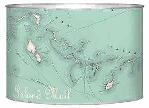 Bahamas Antique Map Letter Box