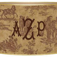 Brown Horse Toile Letter Box