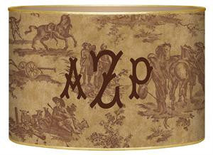Brown Horse Toile Letter Box