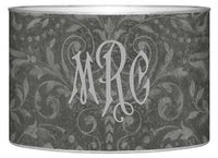 Grey Damask Letter Box
