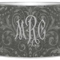 Grey Damask Letter Box