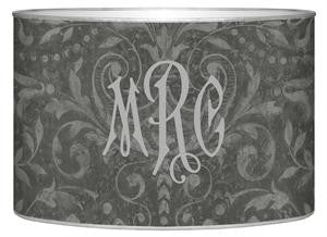 Grey Damask Letter Box