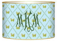 Aqua Butterfly Letter Box
