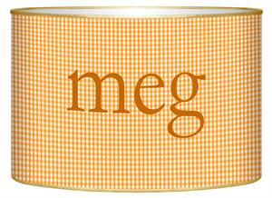 Orange Gingham Letter Box