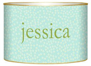Aqua Daisy Letter Box