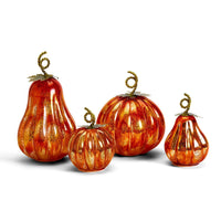 LED Light Up Mercury Glass Pumpkins
