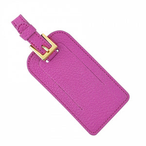 Goatskin Leather Luggage Tag