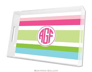Espadrille Preppy Lucite Tray