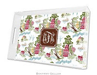 Chinoiserie Autumn Lucite Tray
