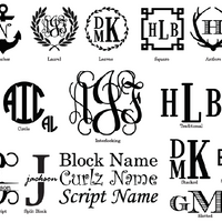 Monogrammed Acrylic Square Butler Tray