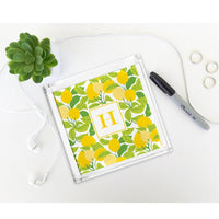 Boatman Geller Lemons Petite Lucite Tray
