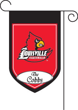 Monogrammed Louisville Garden Flag