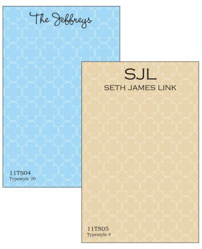 Personalized Love Locks Notepad Collection