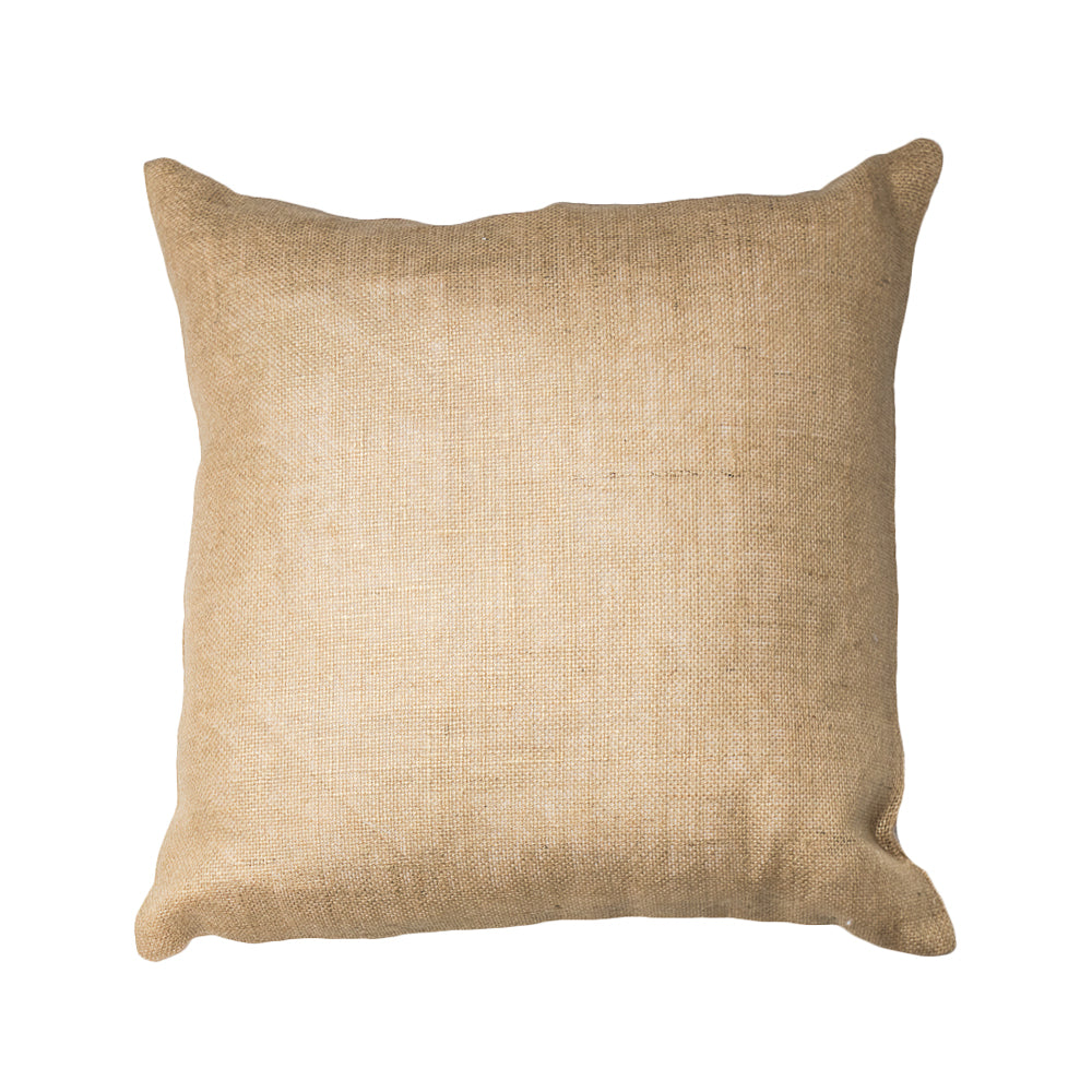 Gold Foil Burlap Pillow