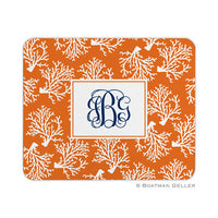 Coral Repeat Mouse Pad
