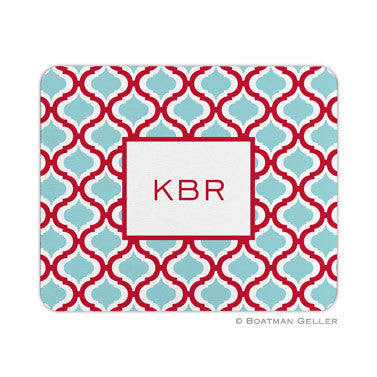 Kate Red & Teal Mouse Pad
