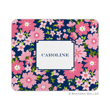 Caroline Floral Pink Mouse Pad