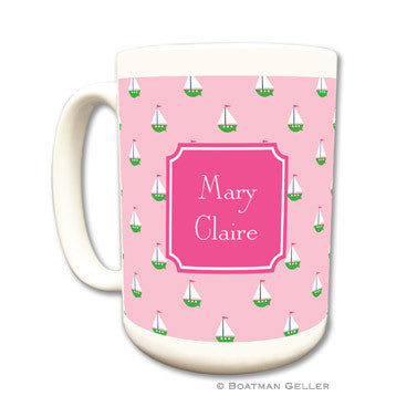 Little Sailboat Pink Mug