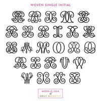 Monogrammed Woven ML XX EM Ring
