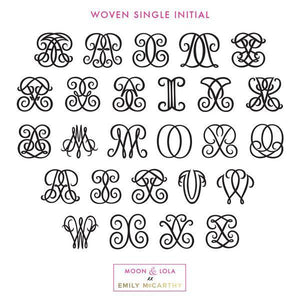 Monogrammed Woven ML XX EM Ring