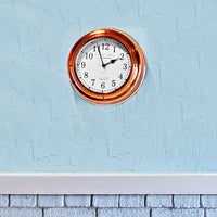 Polished Copper Nautical Clock
