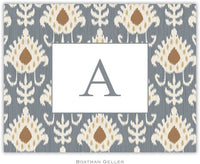 Mia Ikat Gray Foldover Note
