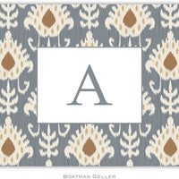 Mia Ikat Gray Foldover Note