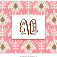 Mia Ikat Melon Foldover Note