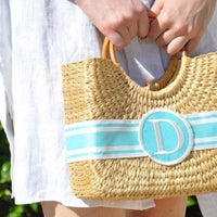 Monogrammed Becky Mini Basket Handbag